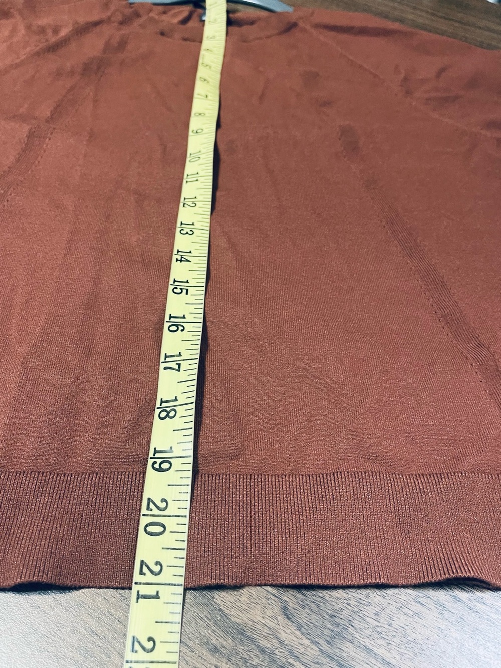 Talbots Rust Brown Knit Long-Sleeve Top - Picture 7 of 7